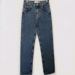 & Other Stories Favourite Cut Jeans Size 25 High Rise Straight Leg Denim